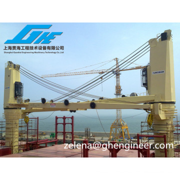 Wire Rope Luffing Box Type Boom Marine Crane